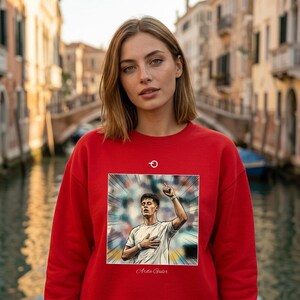 Arda Guler Vintage Poster Sweatshirt | Retro Football Graphic | Real Madrid Turkiye & World Cup 2026 image 2