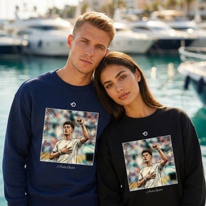 Arda Guler Vintage Poster Sweatshirt | Retro Football Graphic | Real Madrid Turkiye & World Cup 2026 image 3