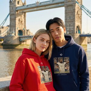 Jude Bellingham Vintage Poster Hoodie | Retro Football Graphic | Real Madrid England & World Cup 2026 image 3