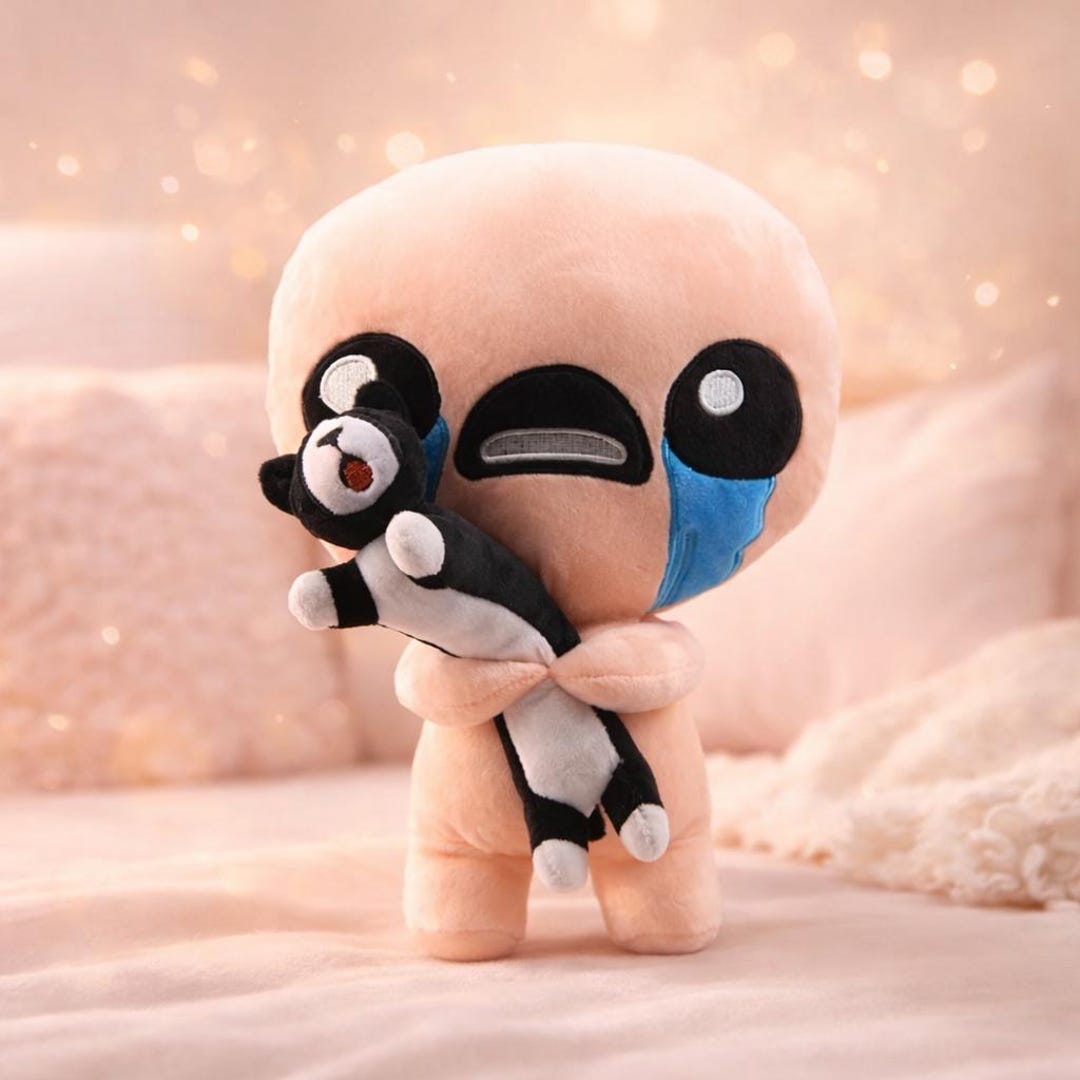 Isaa Rying The Binding of Isaac Crying Isaac Plush 30cm – Cute Indie Game Stuffed ...