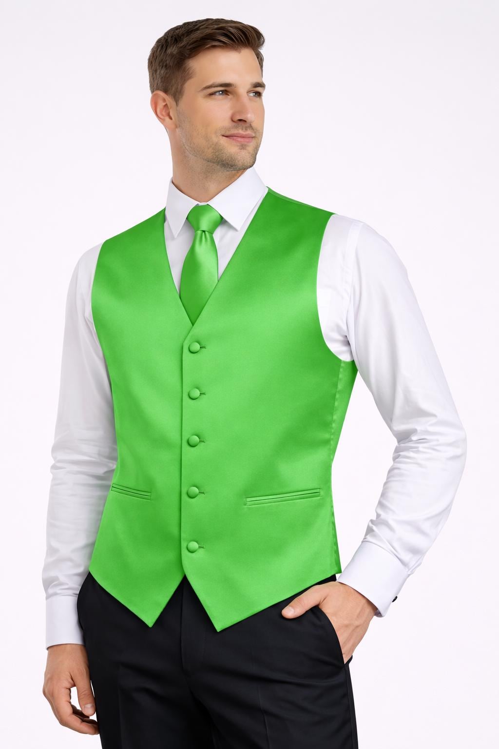 Lime Green Vest - Etsy