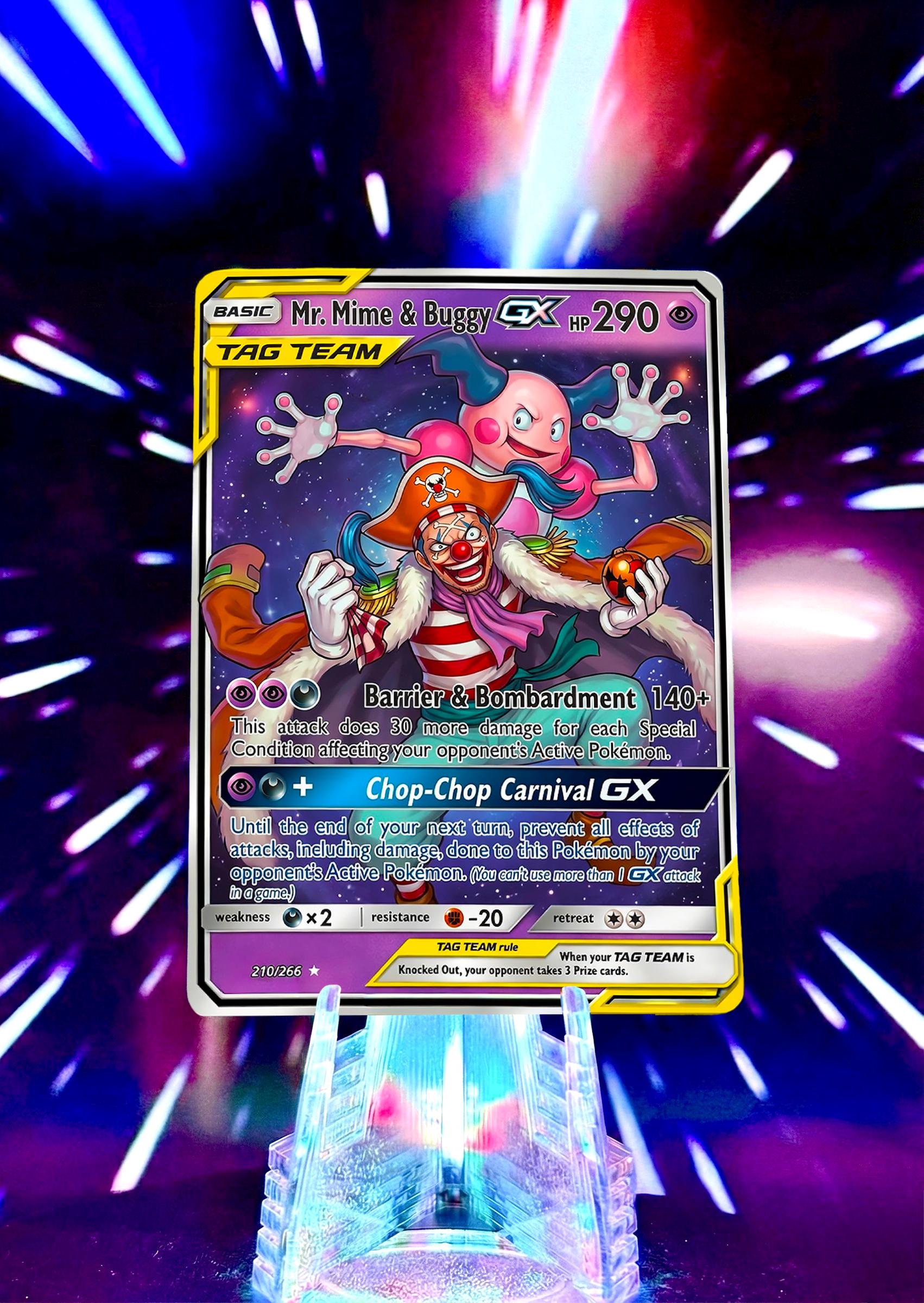Pokemon & One Piece | Tag Team GX | Fan Art Trading Card - Etsy