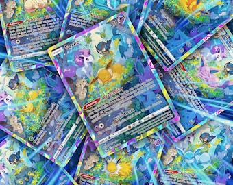 Schlafende Evolilösung | Pokemon Fan Art Sammelkarte