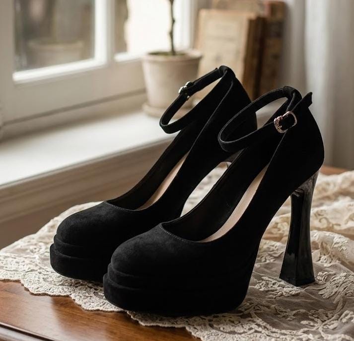 Mary Jane Shoes Goth - Etsy display picture 1