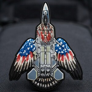Space Shuttle PVC Patch – Hook & Loop Rubber Badge for Jackets, Backpacks