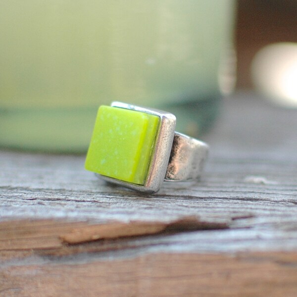 Margarita Ring | Upcycled Tequila Bottle | Adjustable Band