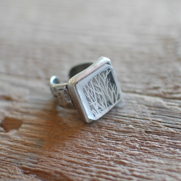 Belvedere Mini Vodka Ring // White Tree Branch