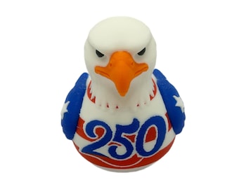 250e anniversaire de canard aigle américain | Drapeau patriotique des Etats-Unis | Objet de collection Freedom imprimé en 3D