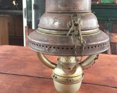 Antique Ship Lantern trawler lantern nautical fishing boat ship fish marine starboard port lighting English seaman 39 s lantern rustic vintage