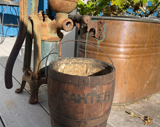 Paint Bucket, Firkin, Primitive Firkin, Original Finish Etsy
