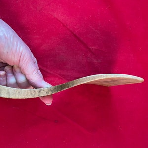 Primitive Tiger Maple Butter Paddle Curly Maple Butter Scoop antique wood butter scoop image 2