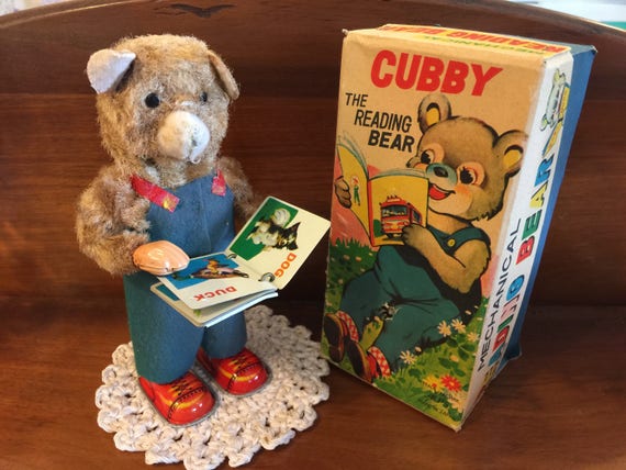 vintage wind up bear