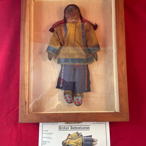Native American Doll Plains Sioux doll artifact collectible memorabilia papoose