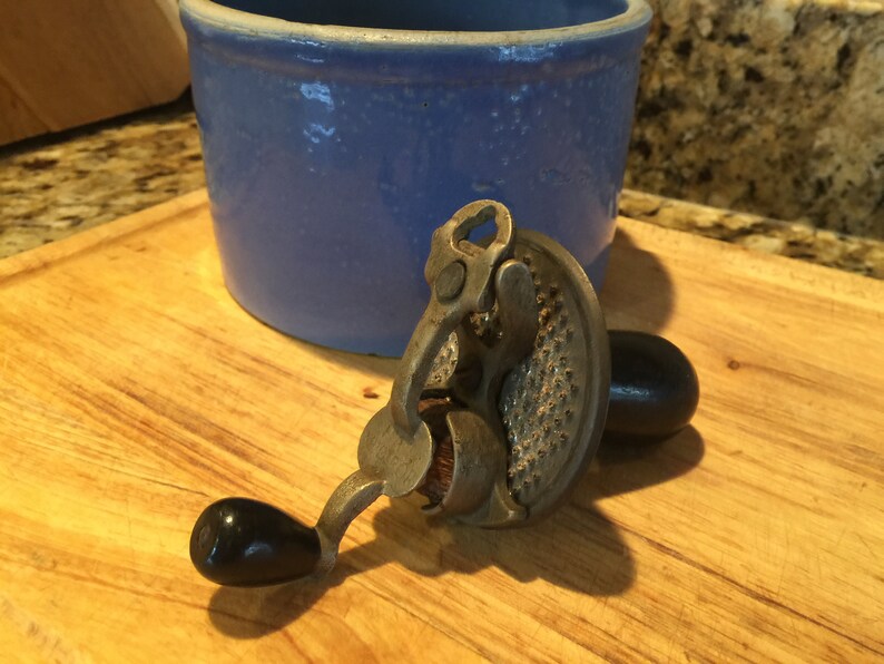 Antique Nutmeg Grinder / Grater Spices Edgar Kitchen tools Etsy