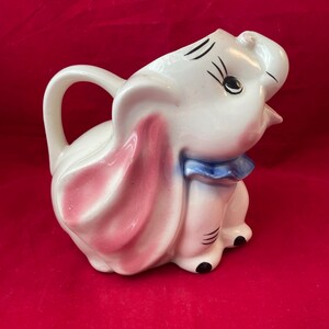 Walt Disney Dumbo Elephant Pitcher 1940s pottery image 2