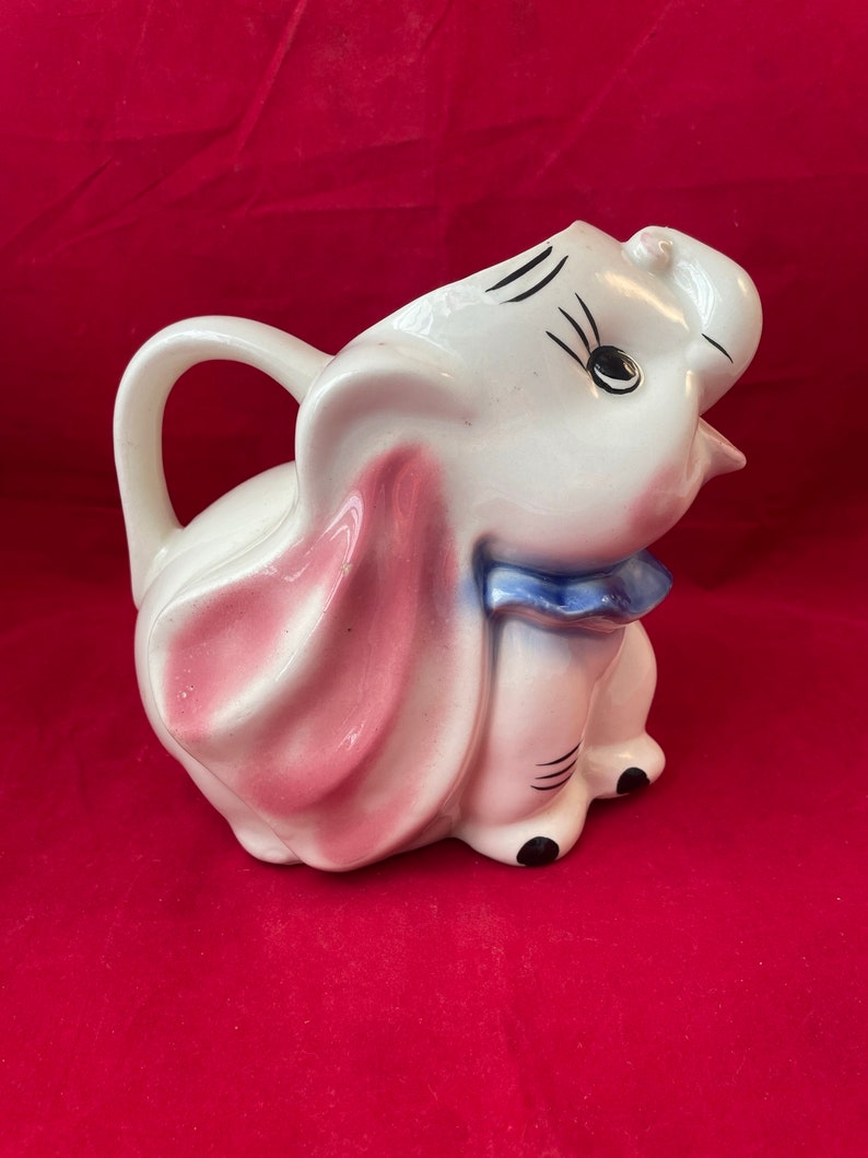 Walt Disney Dumbo Elephant Pitcher 1940s pottery image 2