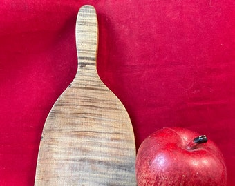 Primitive Tiger Maple Butter Paddle  Curly Maple Butter Scoop antique wood butter scoop