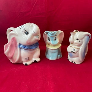 Walt Disney Dumbo Elephant Pitcher 1940s pottery image 9