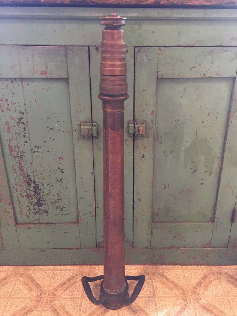 Antique Fire Hose Nozzle brass firehose nozzle Chicago Etsy