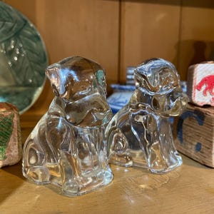 Federal GlassDog Candy Containers 1940 Moepy Dog Vintage Candy Containers