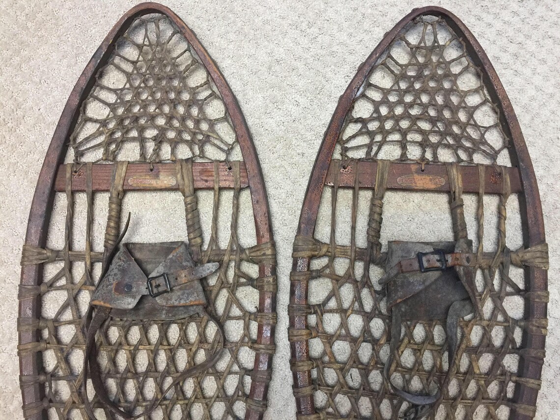Antique Snowshoes Penobscot Special snowshoes Native American Etsy