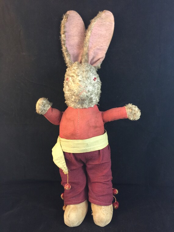 antique stuffed rabbit