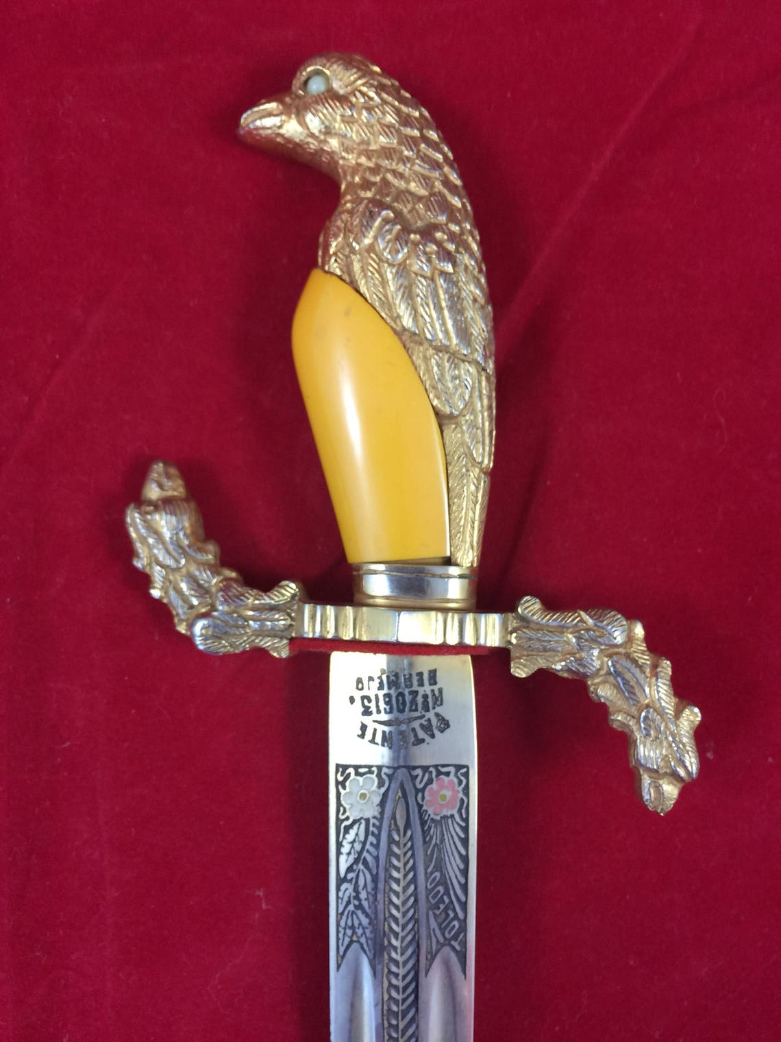 Vintage Dagger /Sword / Letter Opener Toledo Spain Eagle birds Etsy