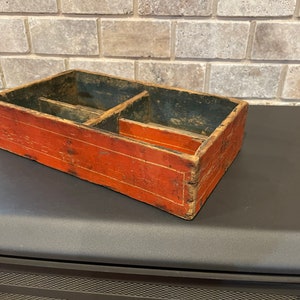 Antique  Wooden Cash Box  money box