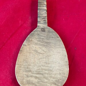 Primitive Tiger Maple Butter Paddle Curly Maple Butter Scoop antique wood butter scoop image 9