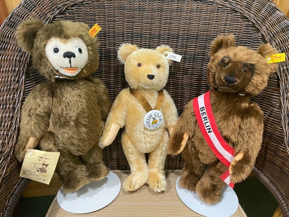 Vintage Steiff Club Bear 1995: Blonde Mohair Teddy Bear - Etsy