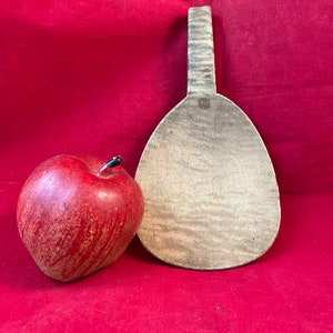 Primitive Tiger Maple Butter Paddle Curly Maple Butter Scoop antique wood butter scoop image 5