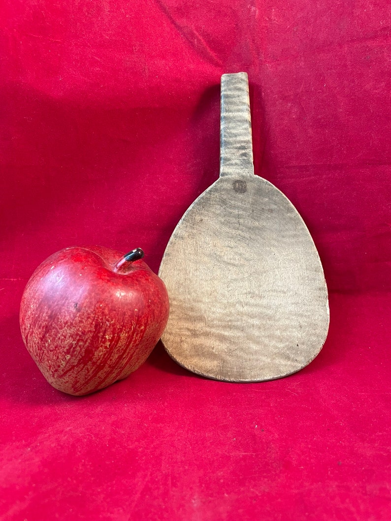 Primitive Tiger Maple Butter Paddle Curly Maple Butter Scoop antique wood butter scoop image 5