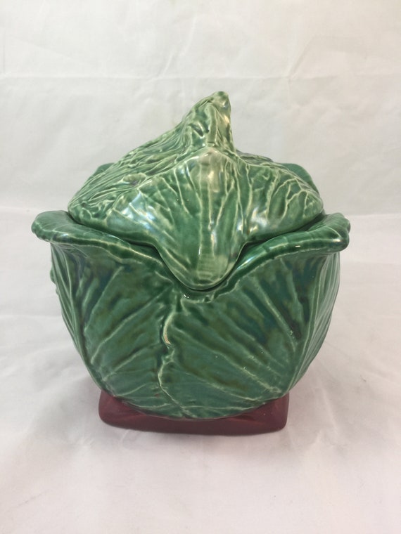 Antique McCoy Cabbage Grease Jar pottery cabbage lettuce Etsy