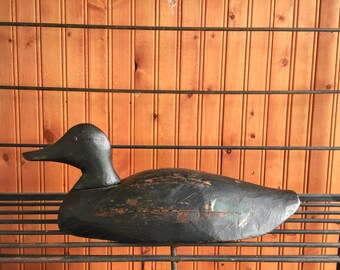 Details about   Antique Vintage Wood Duck Decoy **MASON**  Scaup Blue Bill Hen < Tac Eye > 