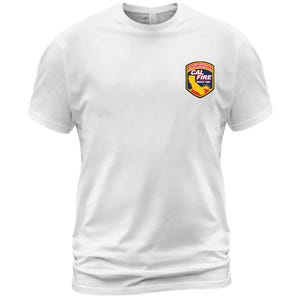 Camiseta con parche del escudo de Cal Fire / Concienciación sobre incendios forestales, logotipo de bombero