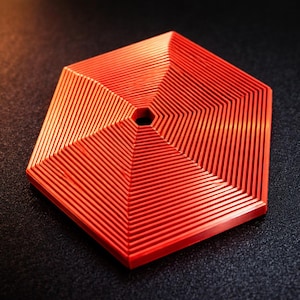 Hex Spiral Fidget Toy – Hypnotic Geometric Desk Toy (STL Digital Download)