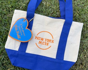 Mets tote bag, Mets keychain