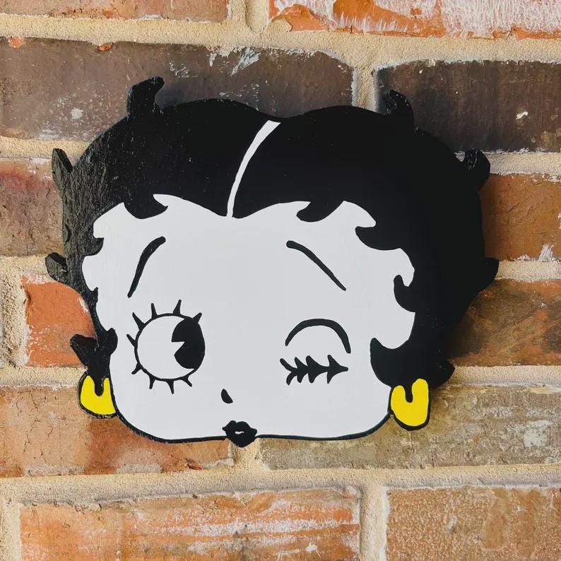 Betty Boop Wood - Etsy