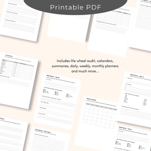90 Day Reset Planner Printable | Habit Tracker, Goal Planner, Life ...