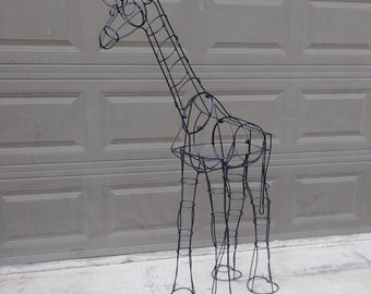 Giraffe 5-foot-tall topiary frame
