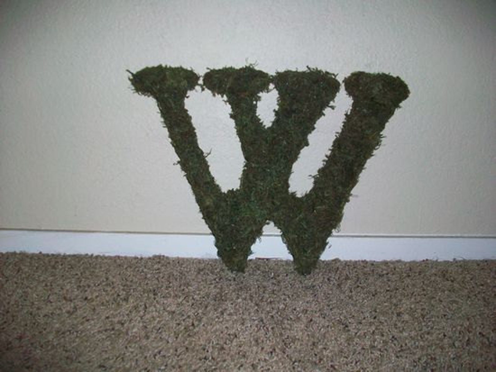 Topiary Mossed Monogram Alphabet Letters Etsy