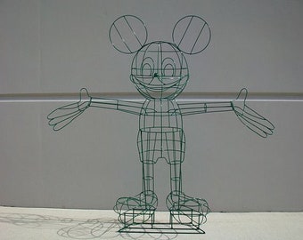 Topiary Frame Mickey type of Mouse 5 foot tall