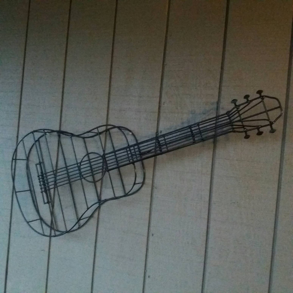 Guitar sculpture wire wall art | Etsy
