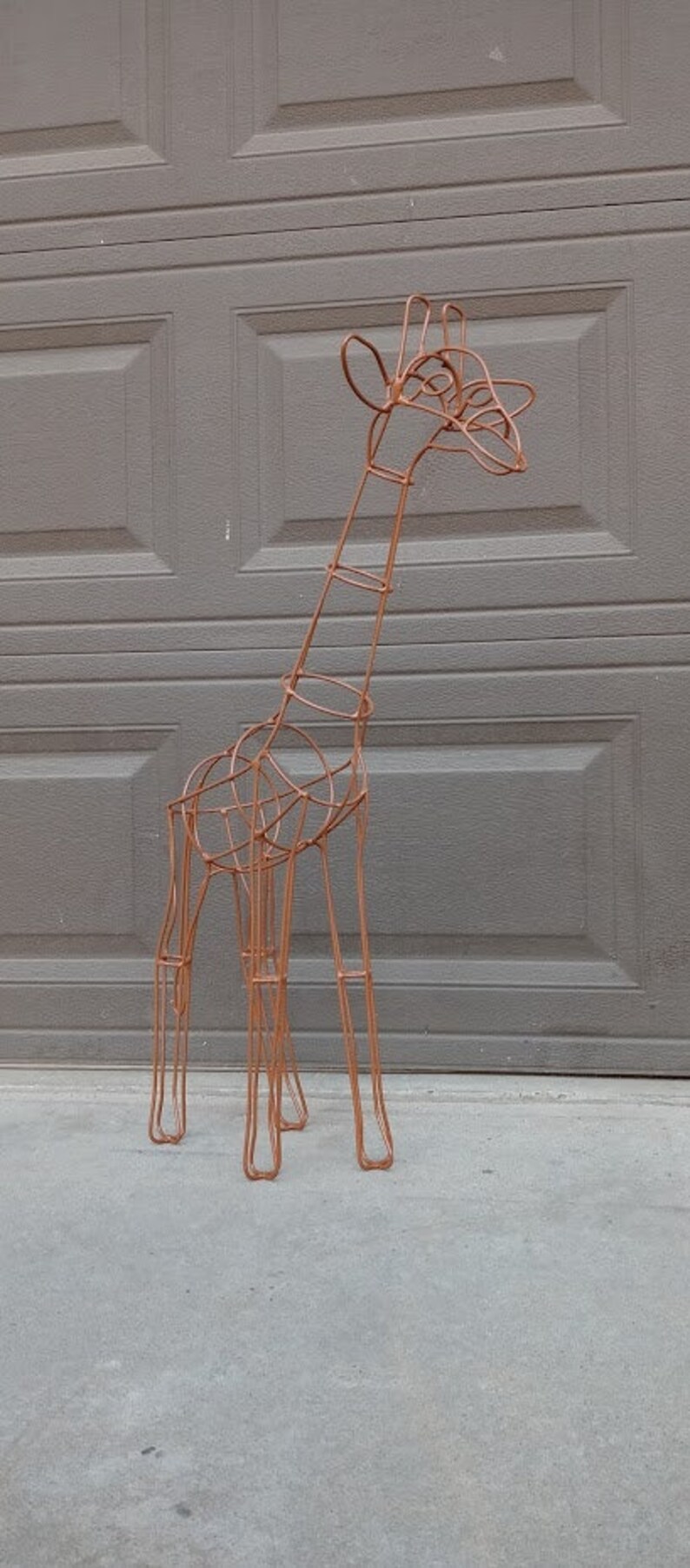 Giraffe Topiary Frame 32 Tall Etsy
