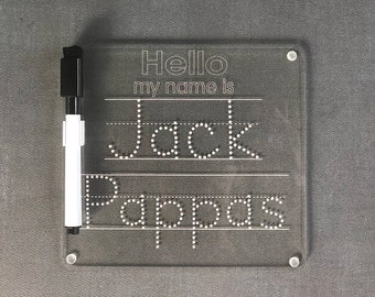 Dry Erase Name Trace Learn To Write Your Name SVG REVERSED or MIRRORED