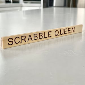 Scrabble Tile Holder Engraved Personalized Custom