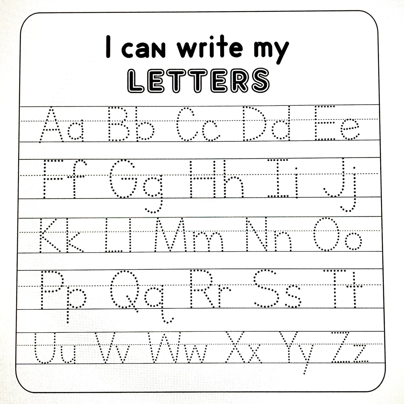 Dry Erase Lettertrace Learn to Write Your Letters Upper and Etsy