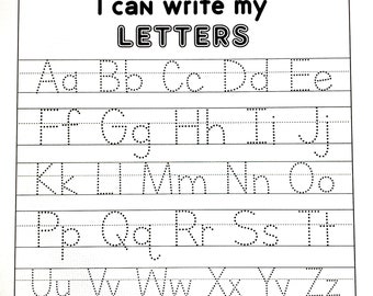 Dry Erase Lettertrace Learn to Write Your Letters Upper and | Etsy