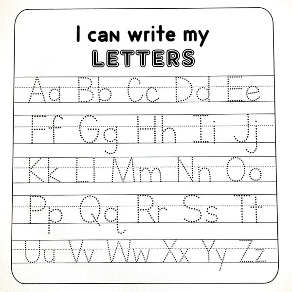 Dry Erase LetterTrace Learn To Write Your Letters Upper and Lowercase A-Z  SVG