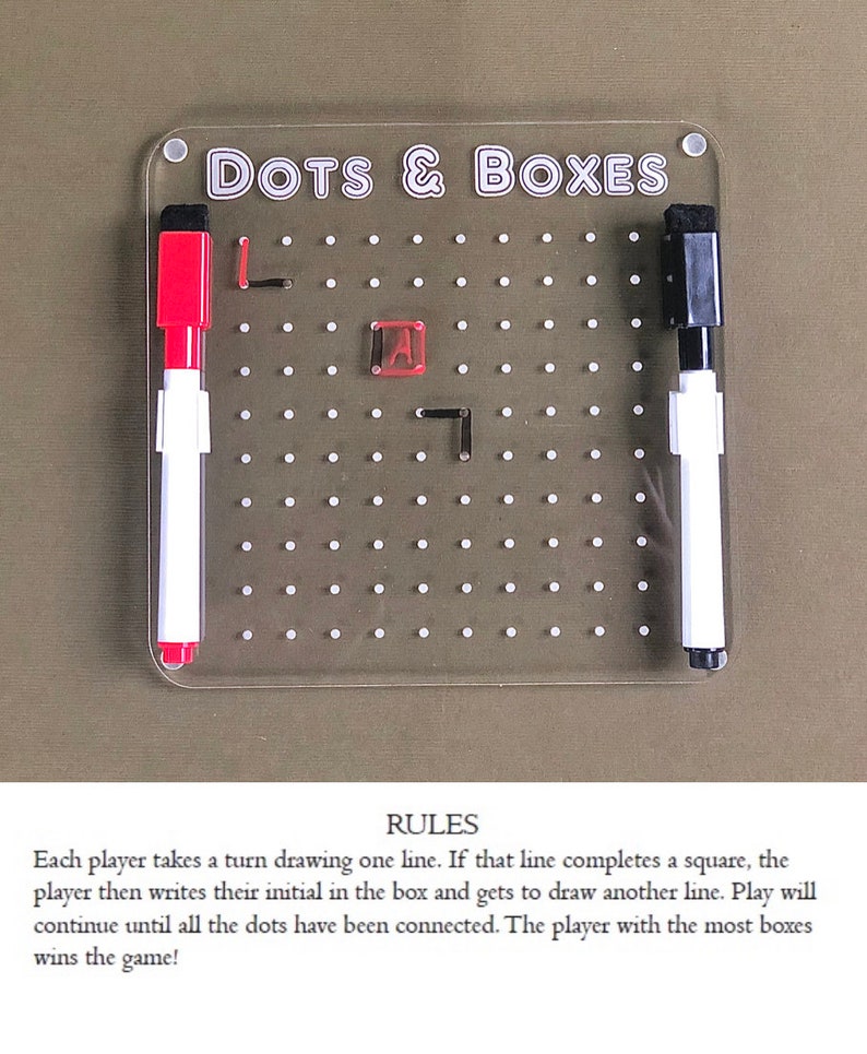Dots and Boxes Game SVG Etsy